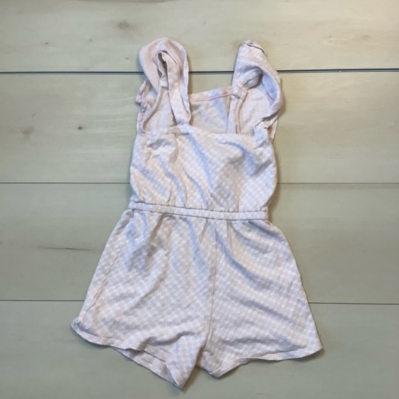 Girls Kids Harper Canyon Pink Pastel Flower Pattern Ruffle Jumper Spring - Picture 6 of 7